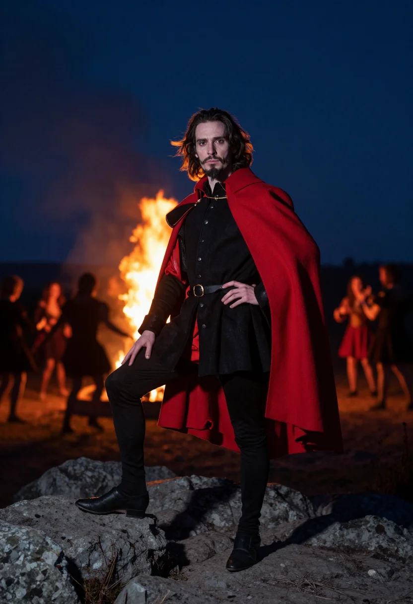 AI mephistopheles sample — portrait of a man, full-length portrait of a French man in h