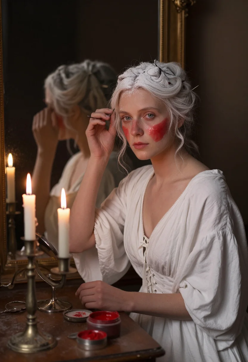 AI merteuil sample — portrait of a woman, three-quarter-length portrait of a woma