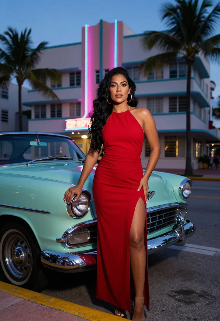 Example portrait from the AI Miami — Free Preview, Train Once