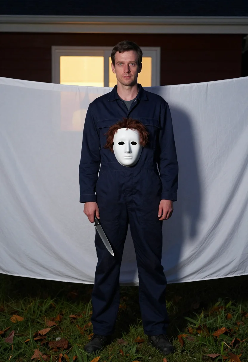 AI michael myers sample — portrait of a man, frontal full-length portrait of a Western