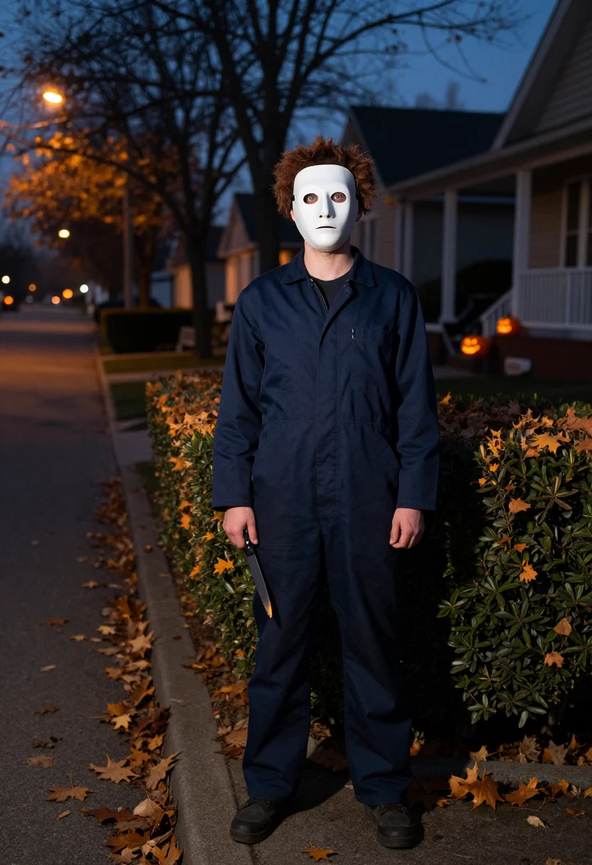 AI michael myers sample — portrait of a man, wide eye-level portrait of a Western-Euro