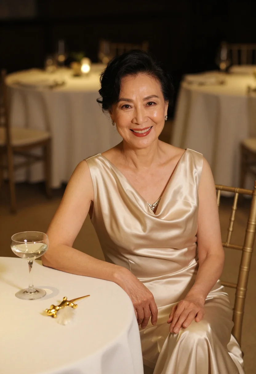 AI michelle yeoh oscars sample — portrait of a woman, half-length portrait of a woman of East