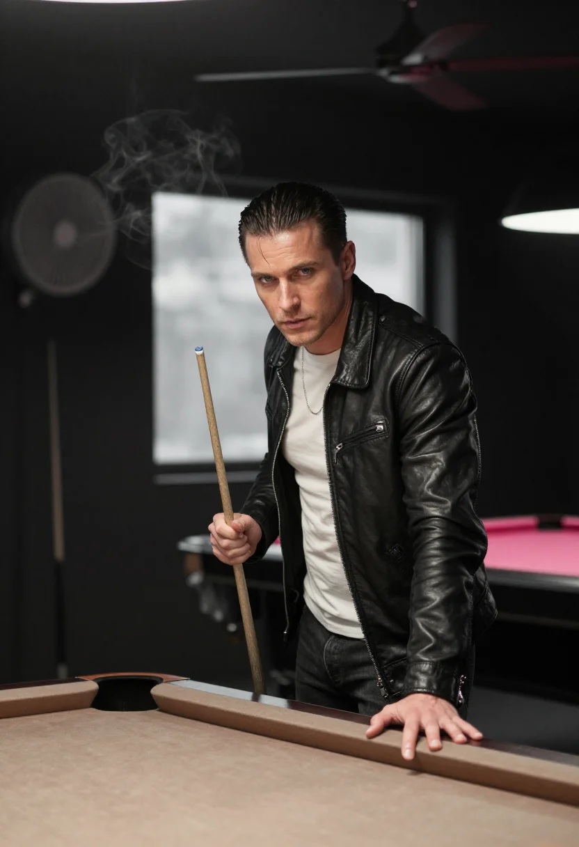 AI mickey rourke sample — portrait of a man, three-quarter-length portrait of a Wester