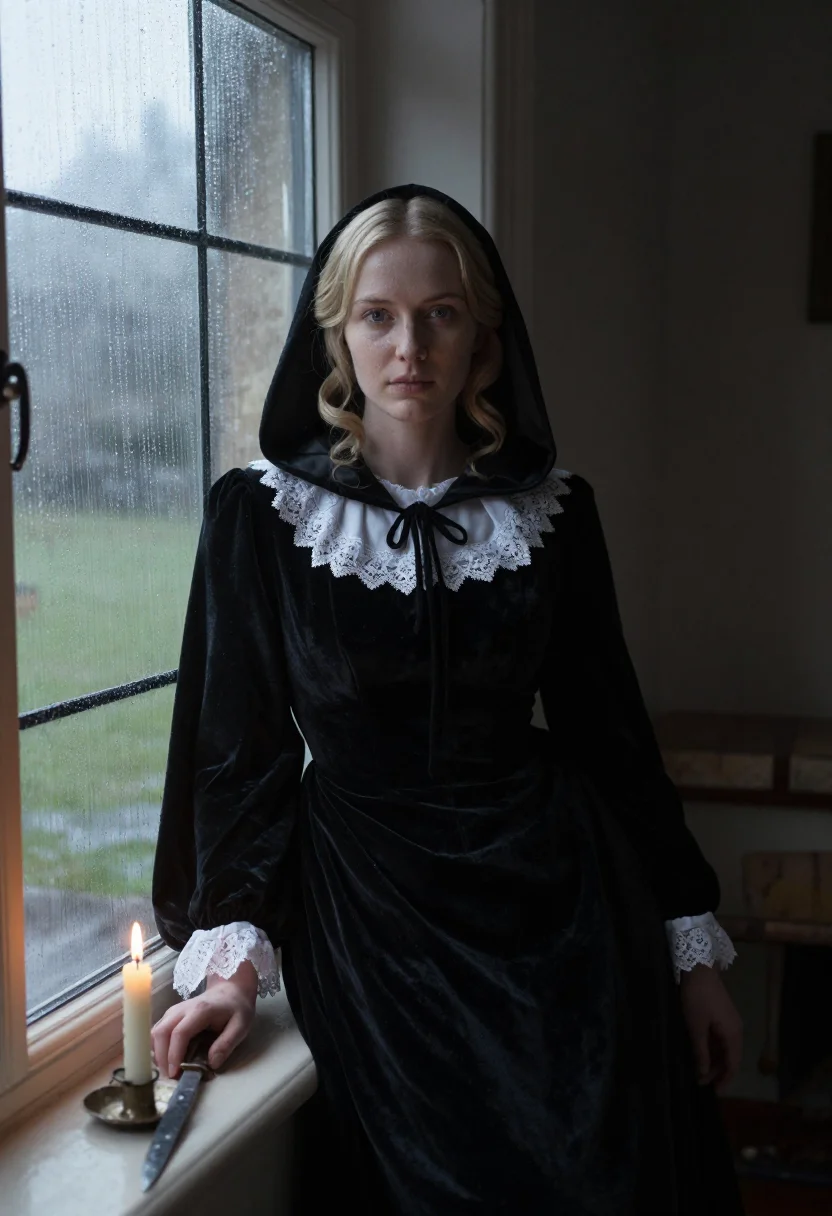 AI milady de winter sample — portrait of a woman, half-length portrait of an English woma