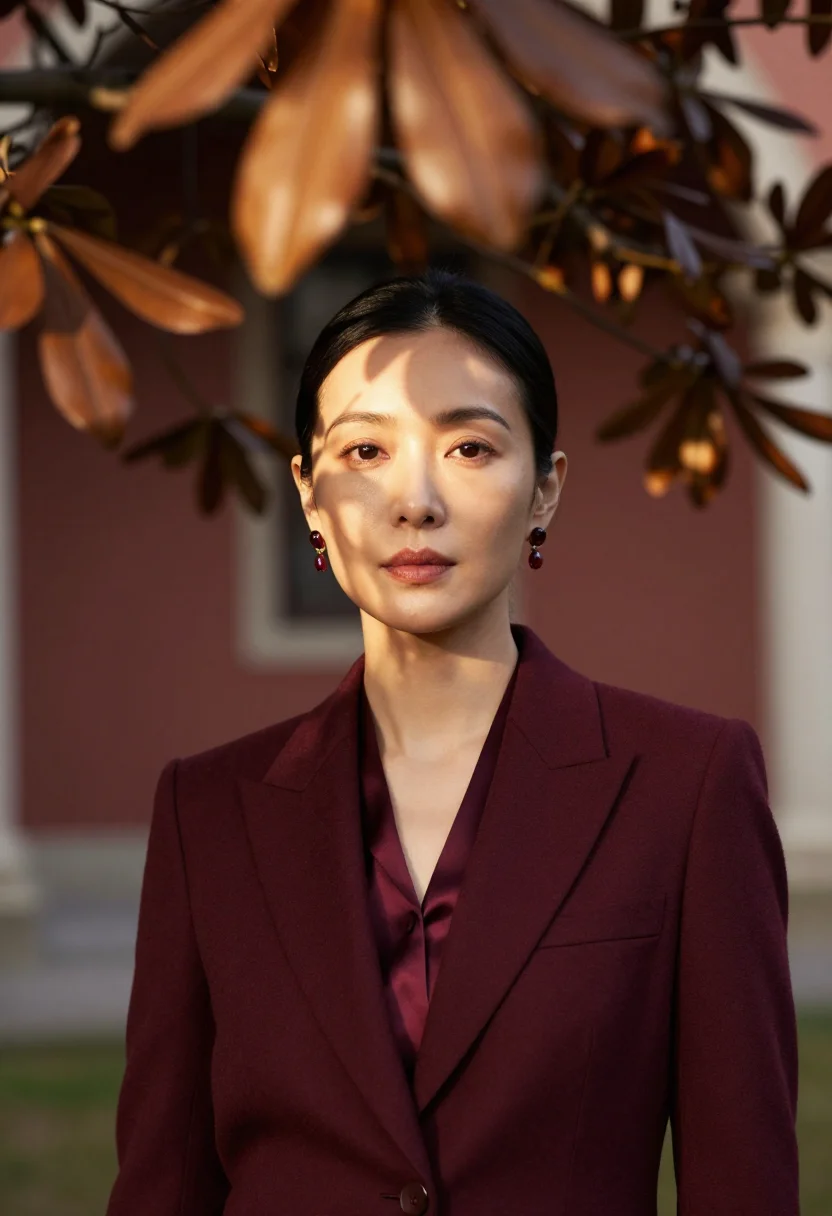 AI milan avvocatessa bordeaux sample — portrait of a woman, framed tight on the head and the collar