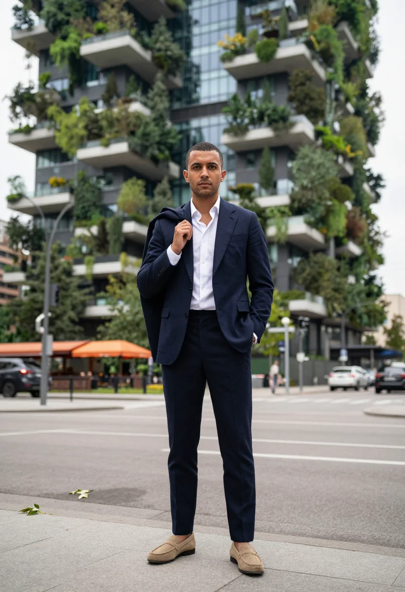 AI milan porta nuova sample — portrait of a man, full-length portrait of a Western-Europea