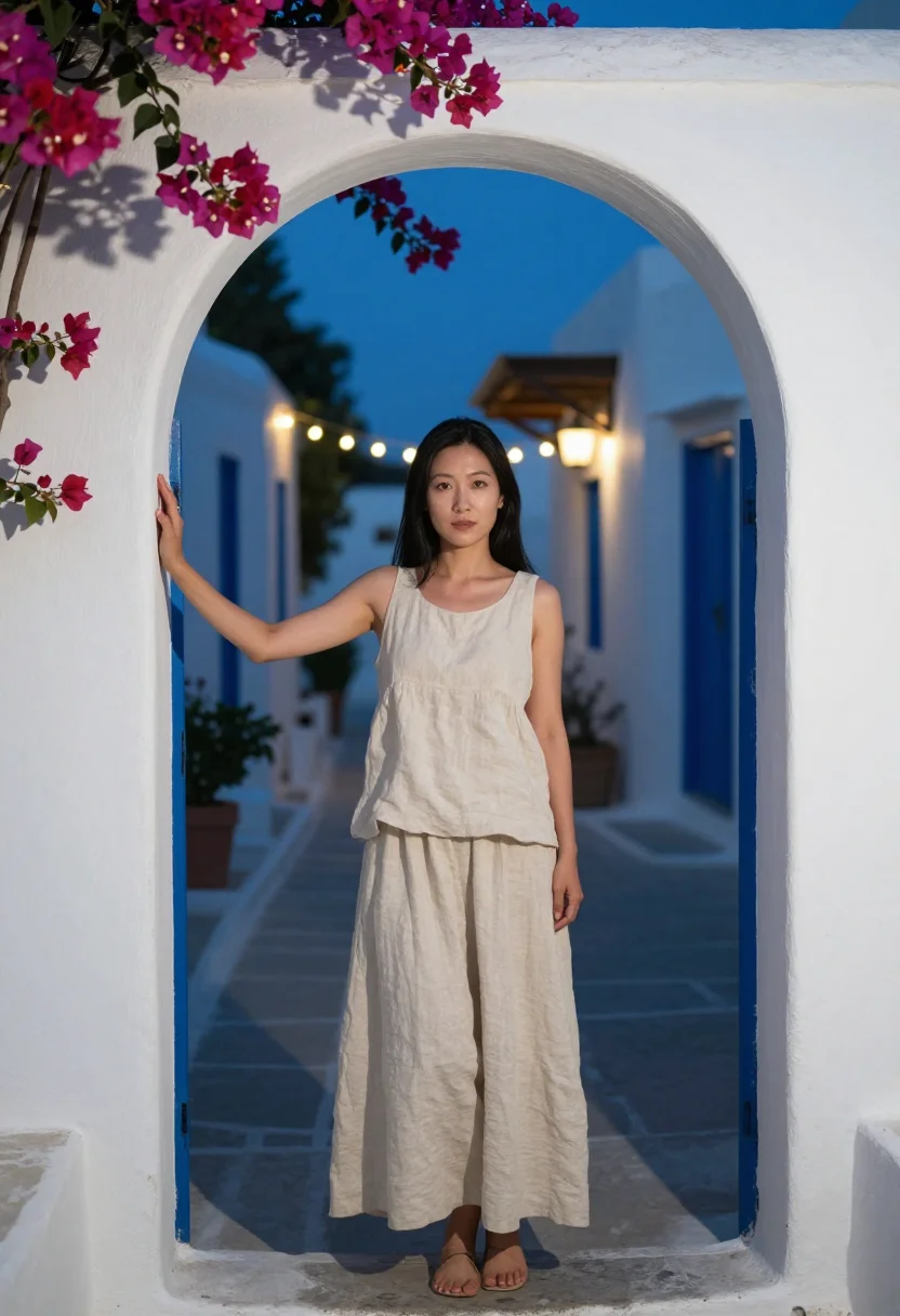 AI milos sample — portrait of a woman, full-length portrait of an East-Asian w