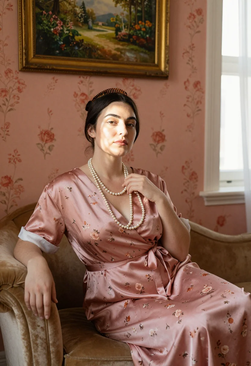 AI misia sert sample — portrait of a woman, half-length three-quarter portrait of a