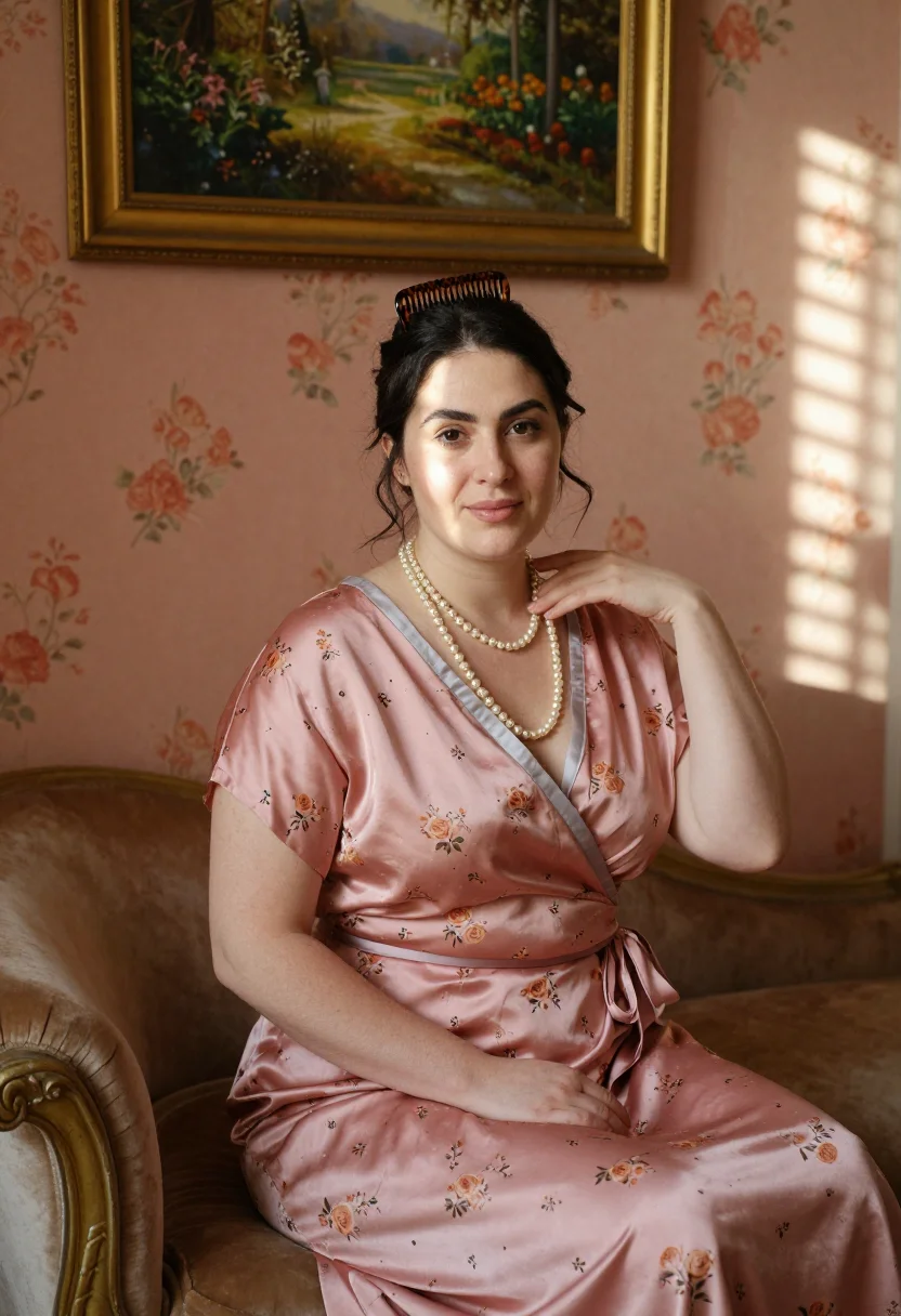 AI misia sert sample — portrait of a woman, close half-length portrait of a Western