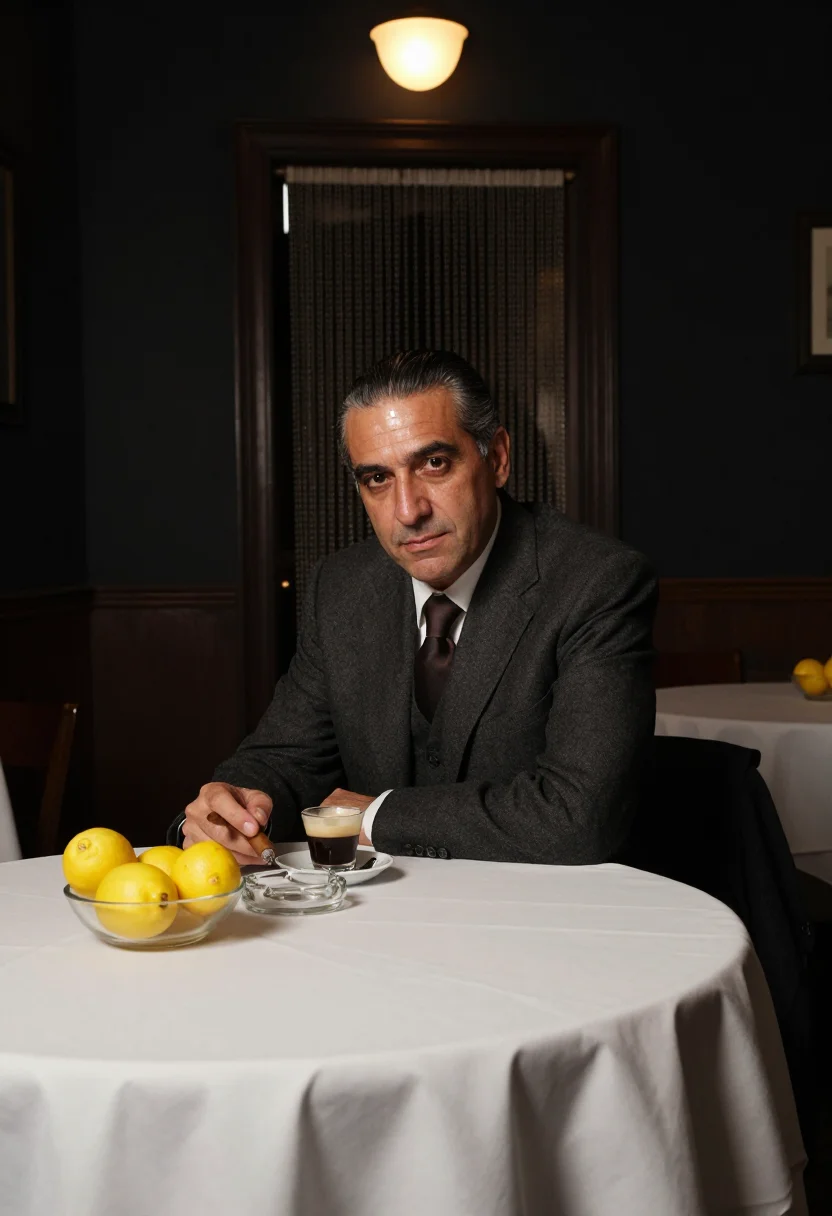 AI mob boss sample — portrait of a man, half-length portrait of a Southern-Italia