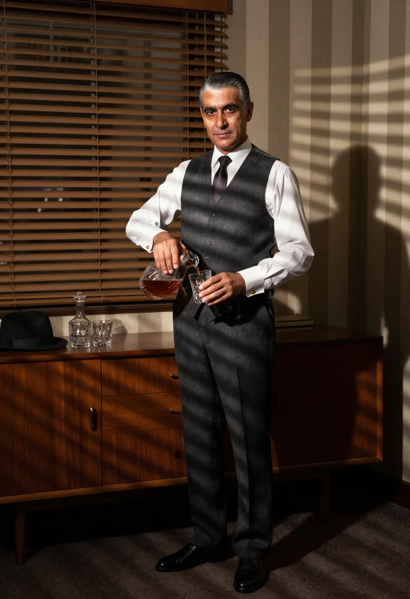 AI mob boss sample — portrait of a man, full-length portrait of a Southern-Italia