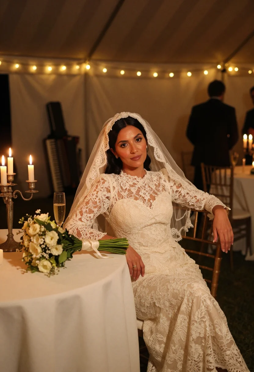 AI mob wedding sample — portrait of a woman, three-quarter portrait of an Italian-Am