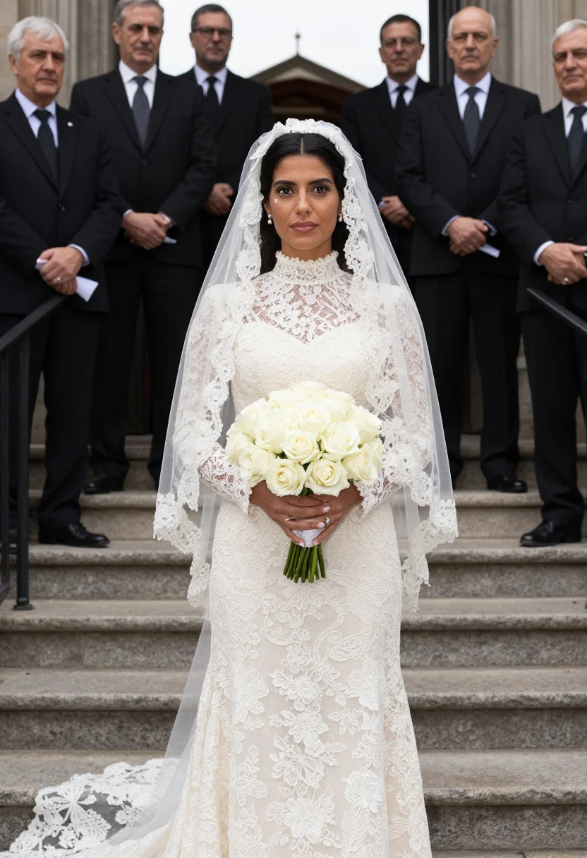 AI mob wedding sample — portrait of a woman, half-length portrait of an Italian-Amer
