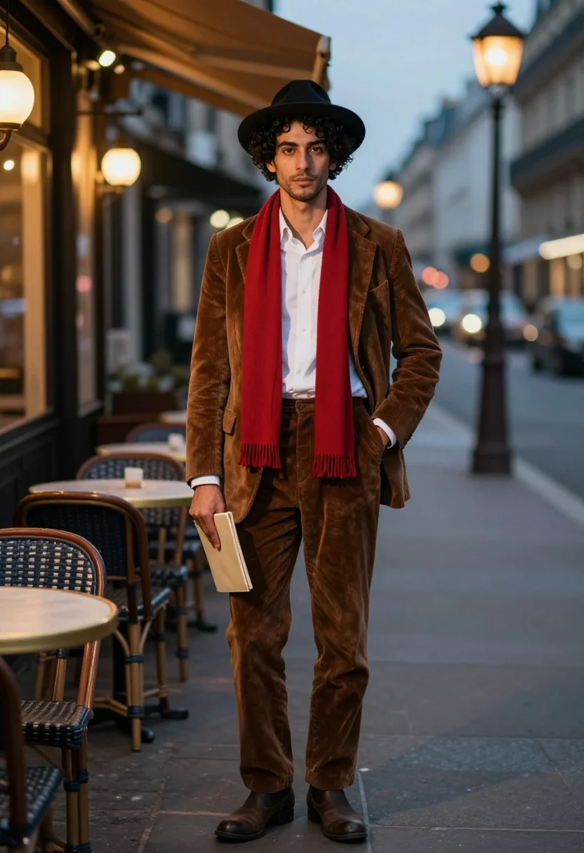 AI modigliani sample — portrait of a man, full-length portrait of a Southern-Europe