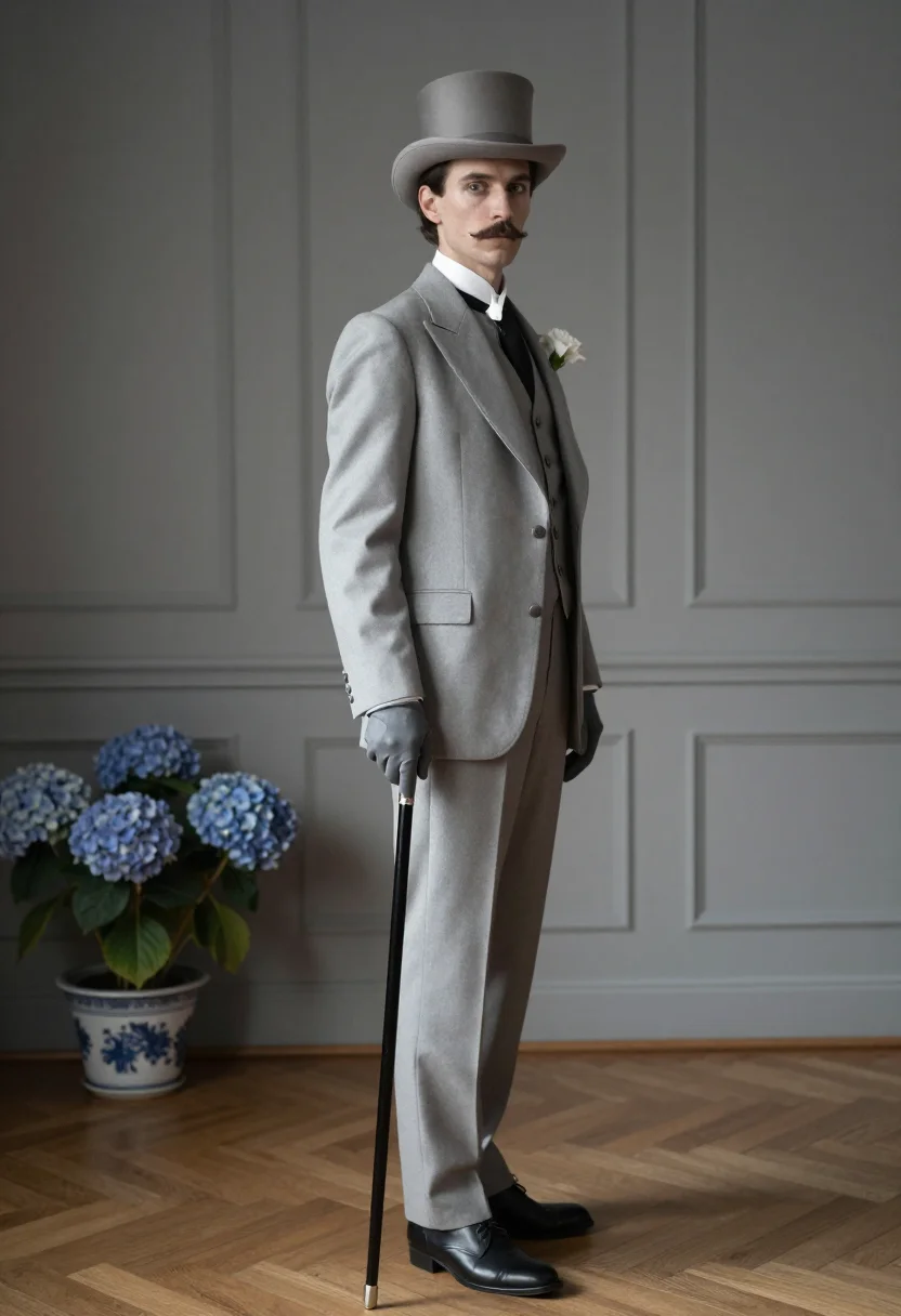 AI montesquiou sample — portrait of a man, full-length portrait of a Western-Europea