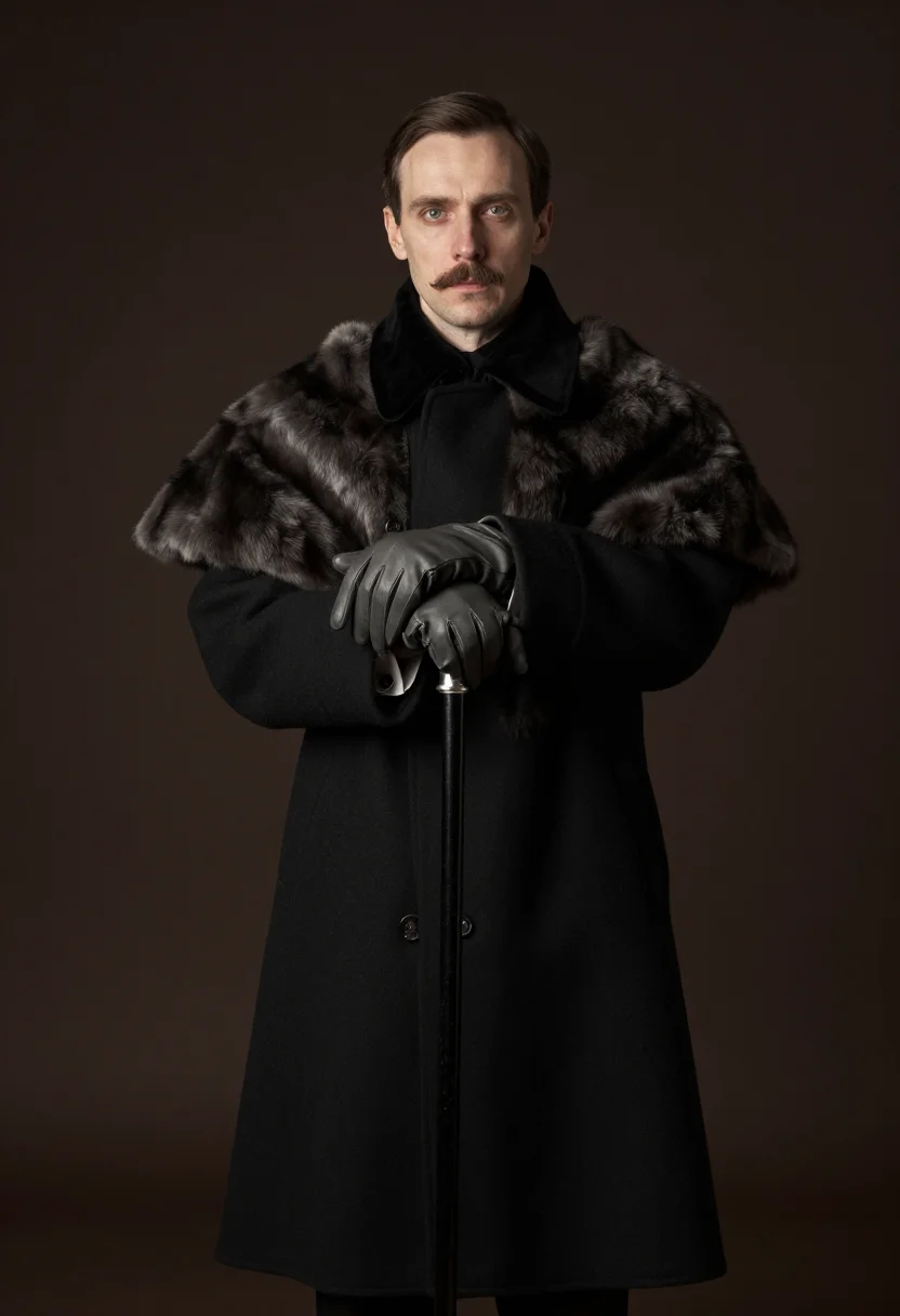 AI montesquiou sample — portrait of a man, half-length portrait of a Western-Europea