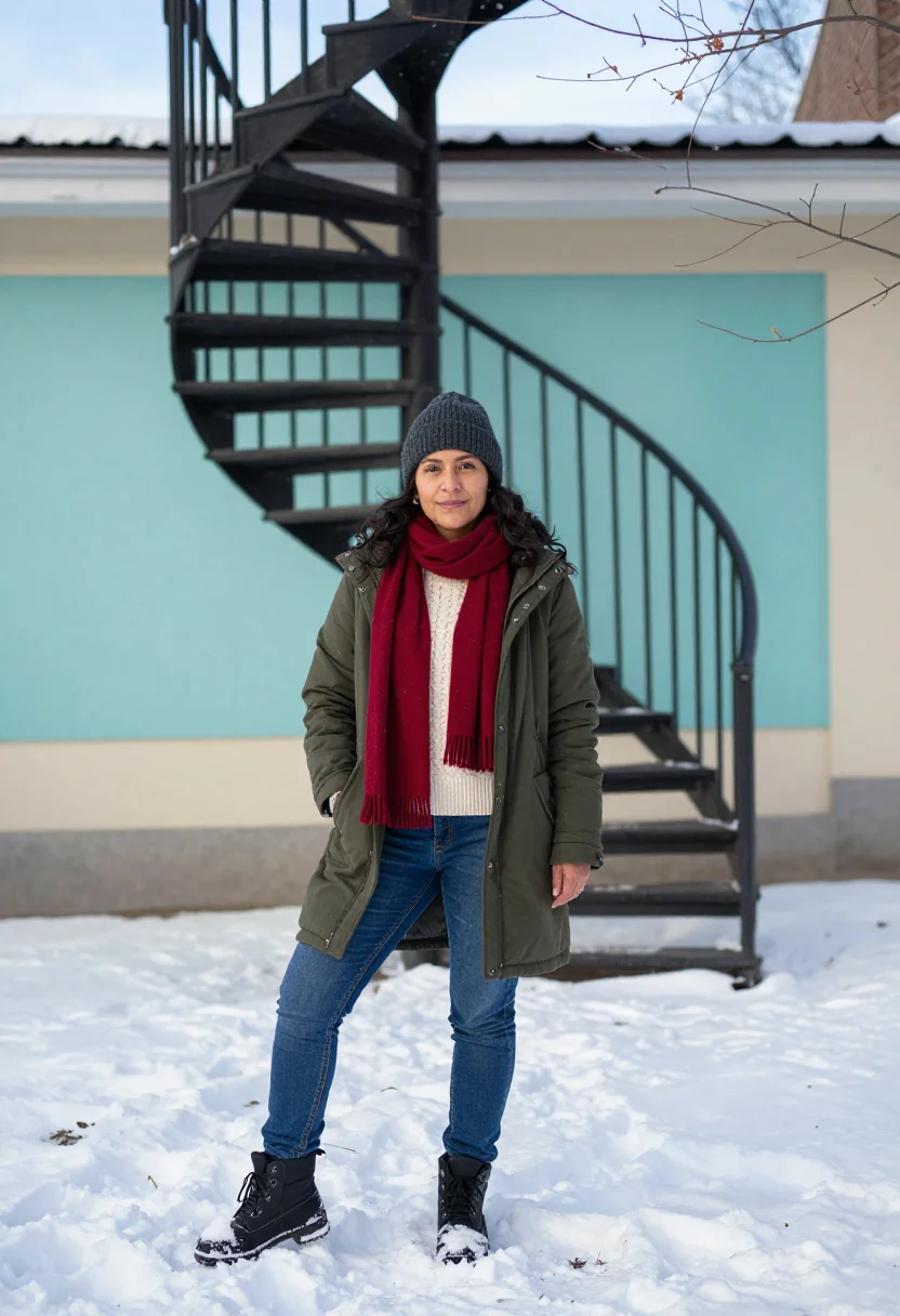 AI montreal mile end sample — portrait of a woman, full-length portrait of a Latin-America