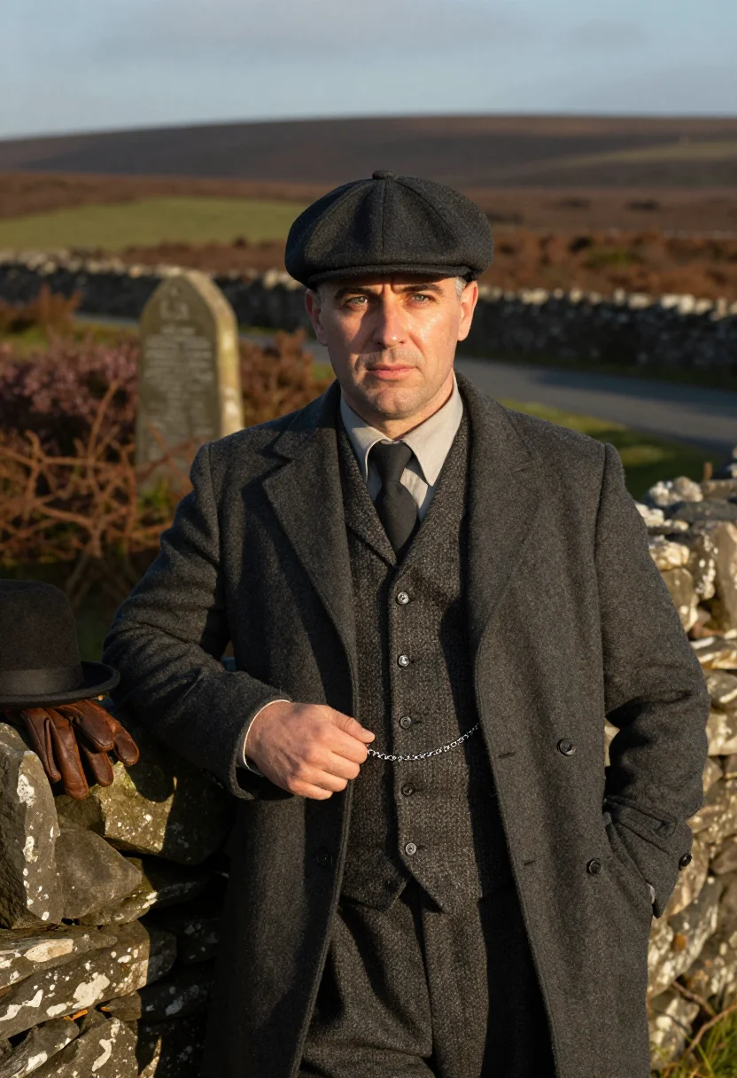 AI moorland king sample — portrait of a man, waist-up portrait of a fair-skinned Weste