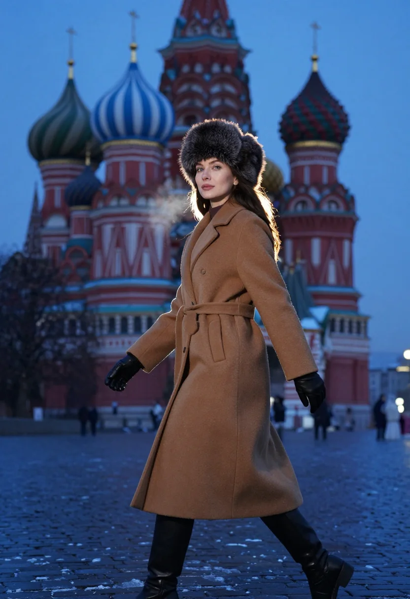 AI moscow sample — portrait of a woman, three-quarter-length portrait of an Eas