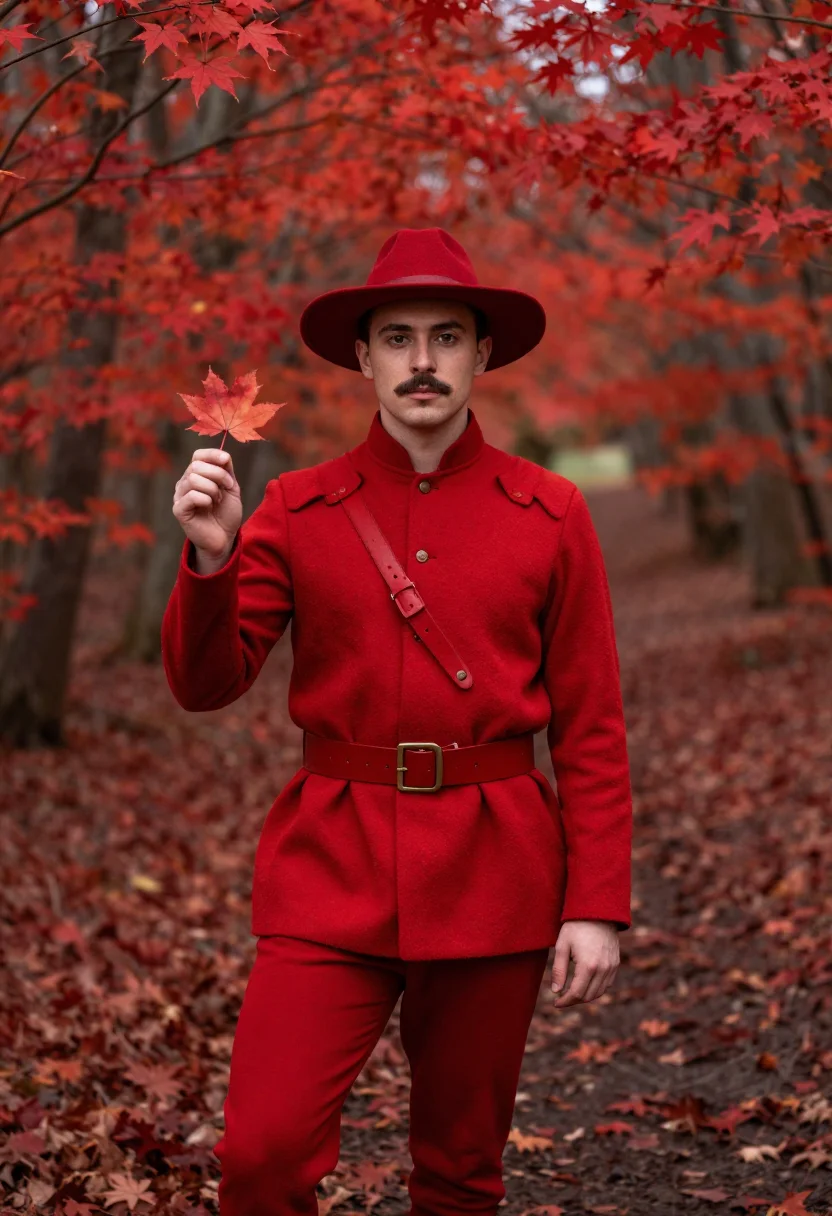 Example portrait from the AI Mountie Maple — Free Preview, Train Once
