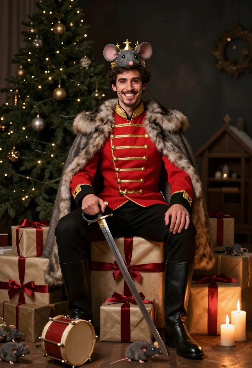 AI mouse king sample — portrait of a man, full-length portrait of a man of Western-