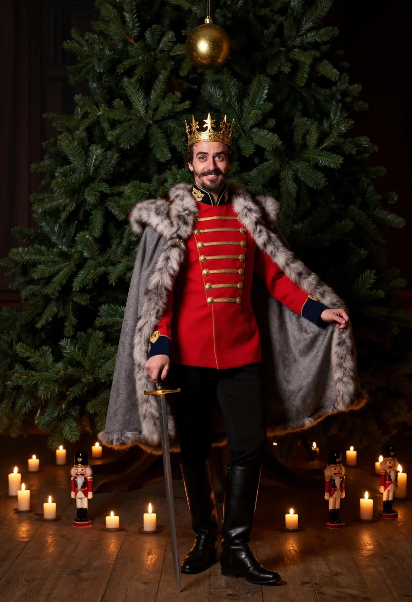 AI mouse king sample — portrait of a man, three-quarter-length portrait of a man of