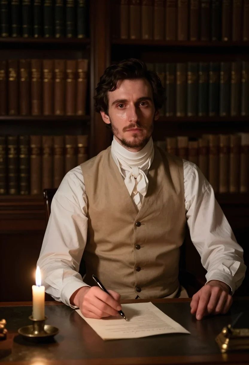 AI mr darcy sample — portrait of a man, half-length portrait of a Western-Europea