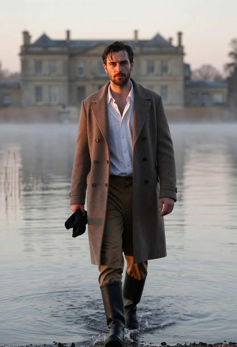 AI mr darcy sample — portrait of a man, three-quarter-length portrait of a Wester