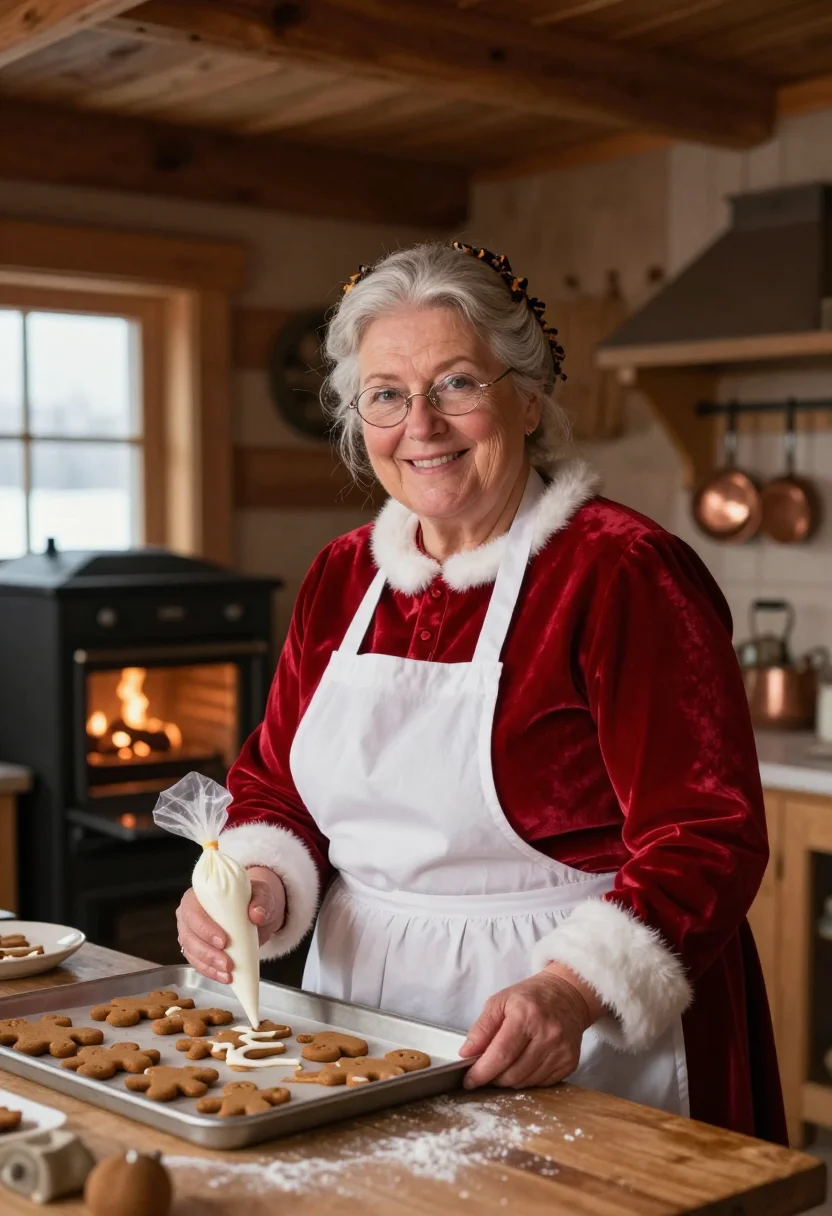 Example portrait from the AI Mrs Claus — Free Preview, Train Once
