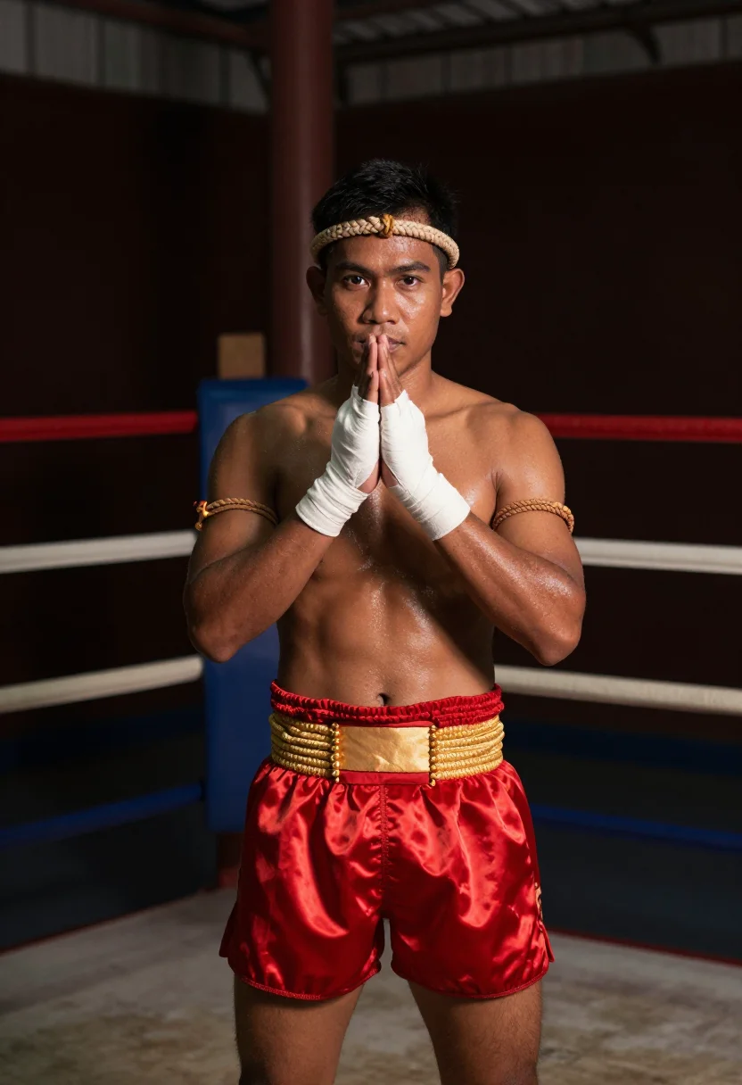 Example portrait from the AI Muay Thai Kru — Free Preview, Train Once