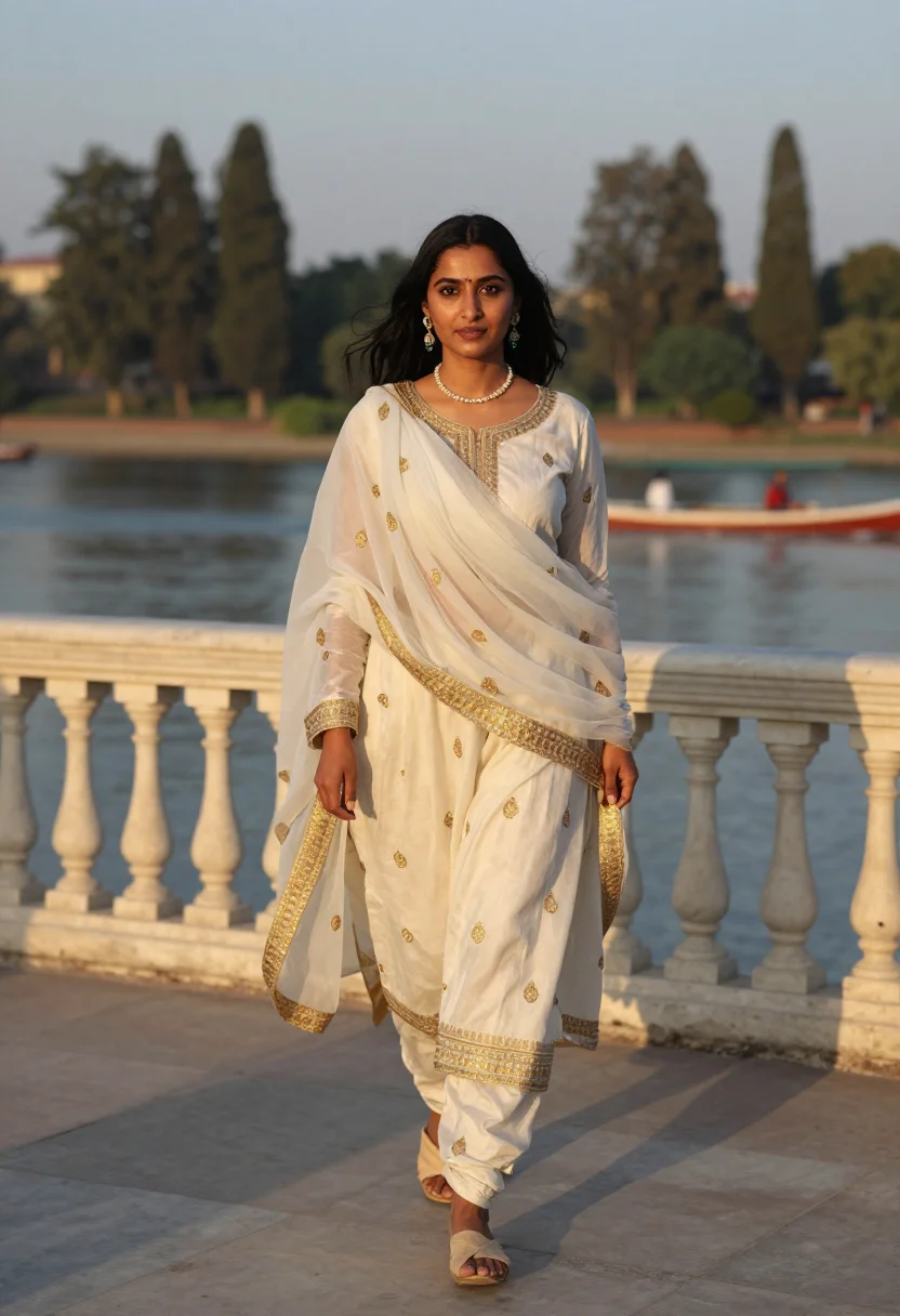 AI mumtaz mahal sample — portrait of a woman, full-length portrait of a North-Indian