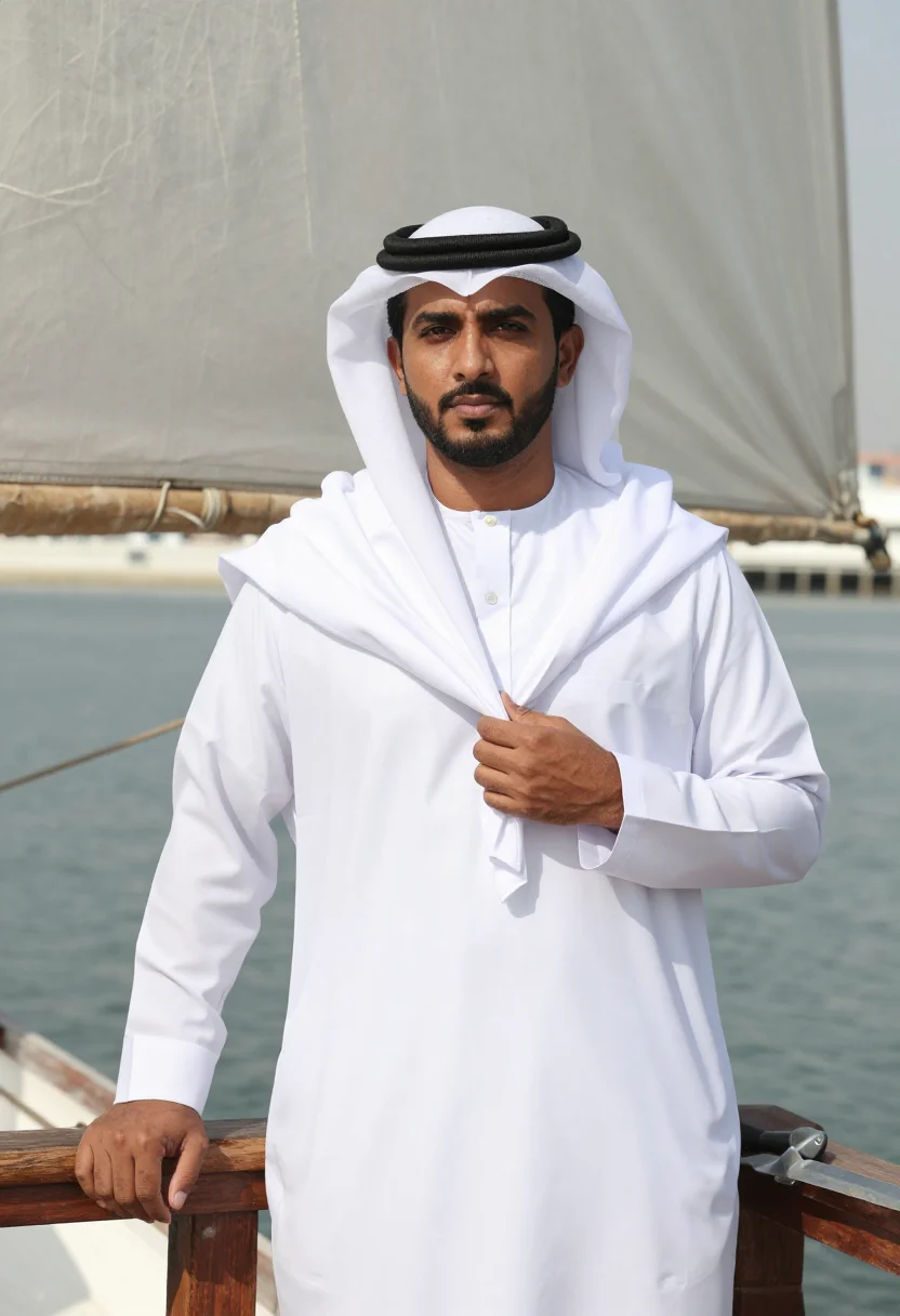 AI muscat white sample — portrait of a man, half-length portrait at chest height of a