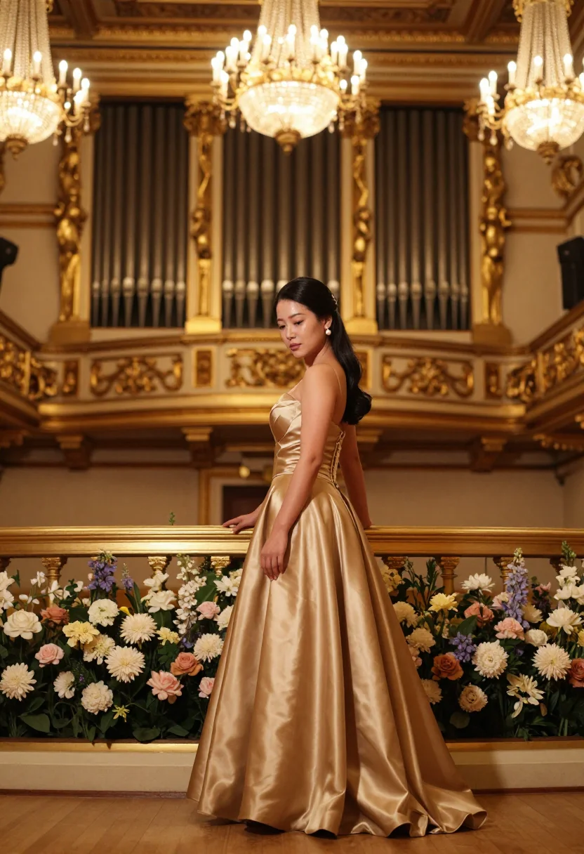 AI musikverein neujahr sample — portrait of a woman, full-length portrait of a Japanese woma
