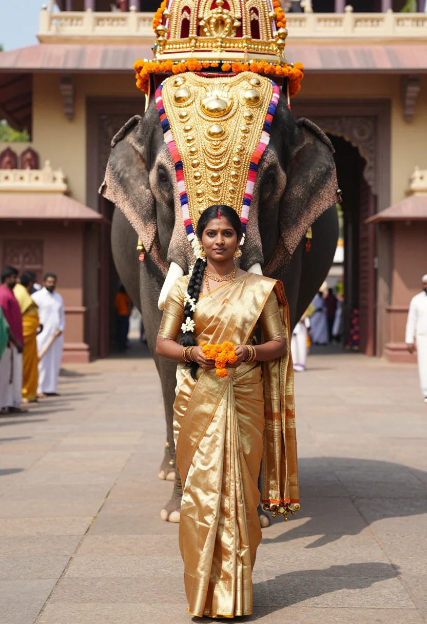 AI mysore palace sample — portrait of a woman, full-length portrait of a South-Asian w