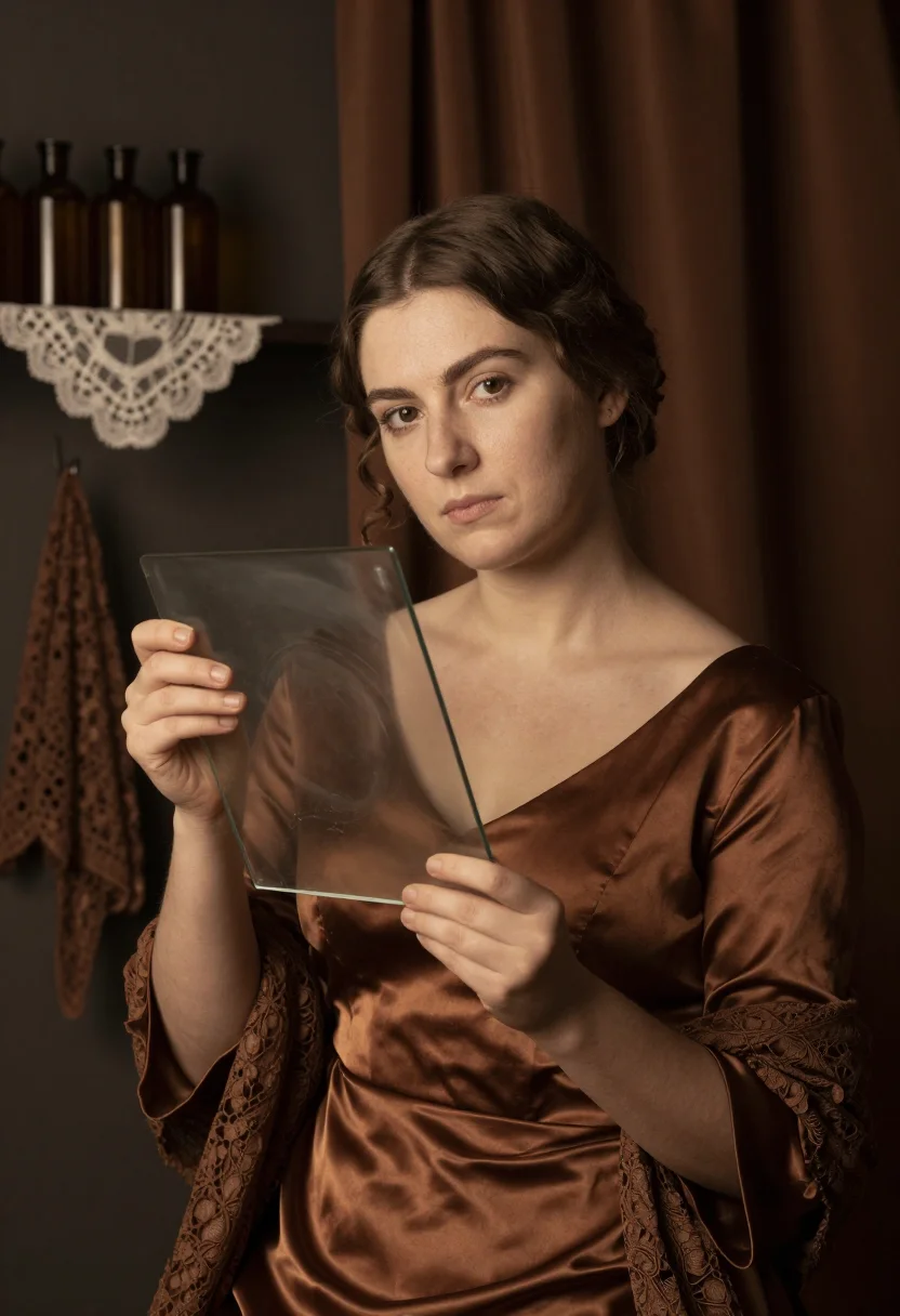 AI nadar sepia sample — portrait of a woman, half-length portrait of a Western-Europ