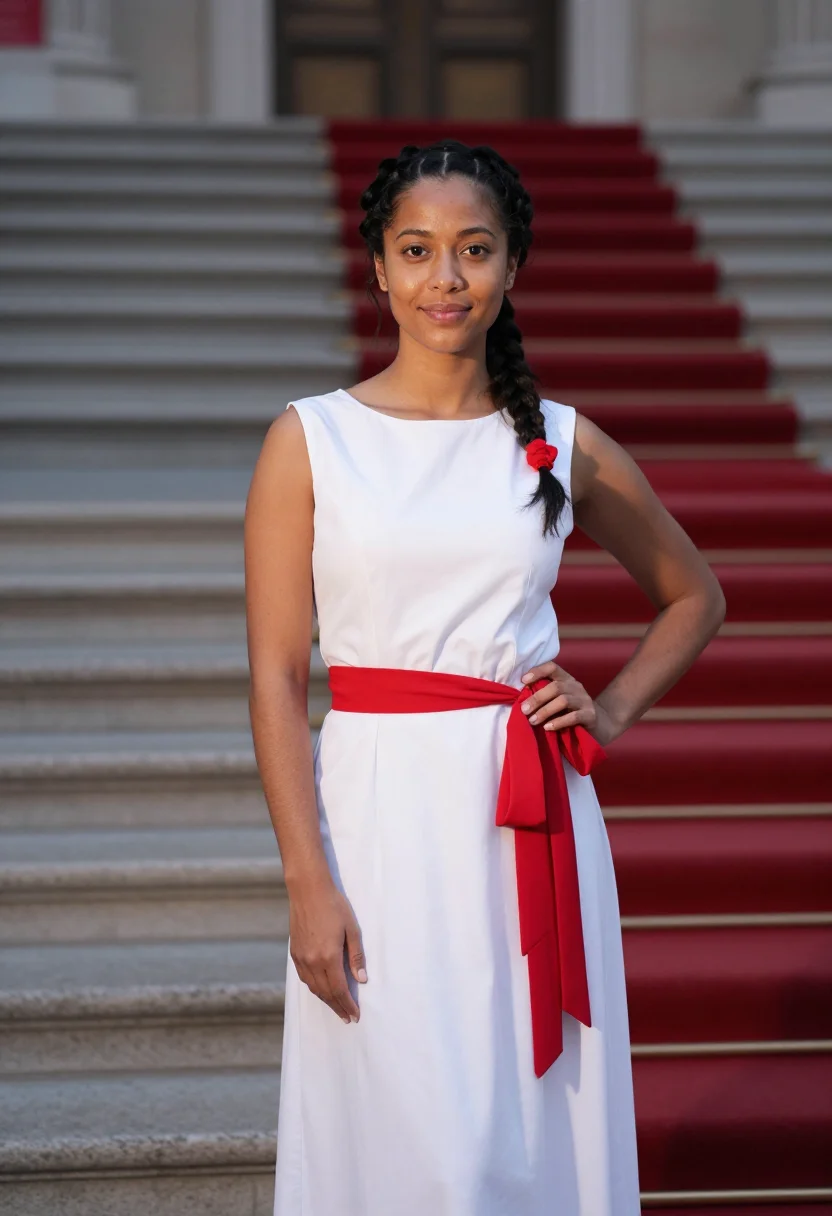 AI naomi osaka met 2021 sample — portrait of a woman, half-length portrait of a woman of Japa