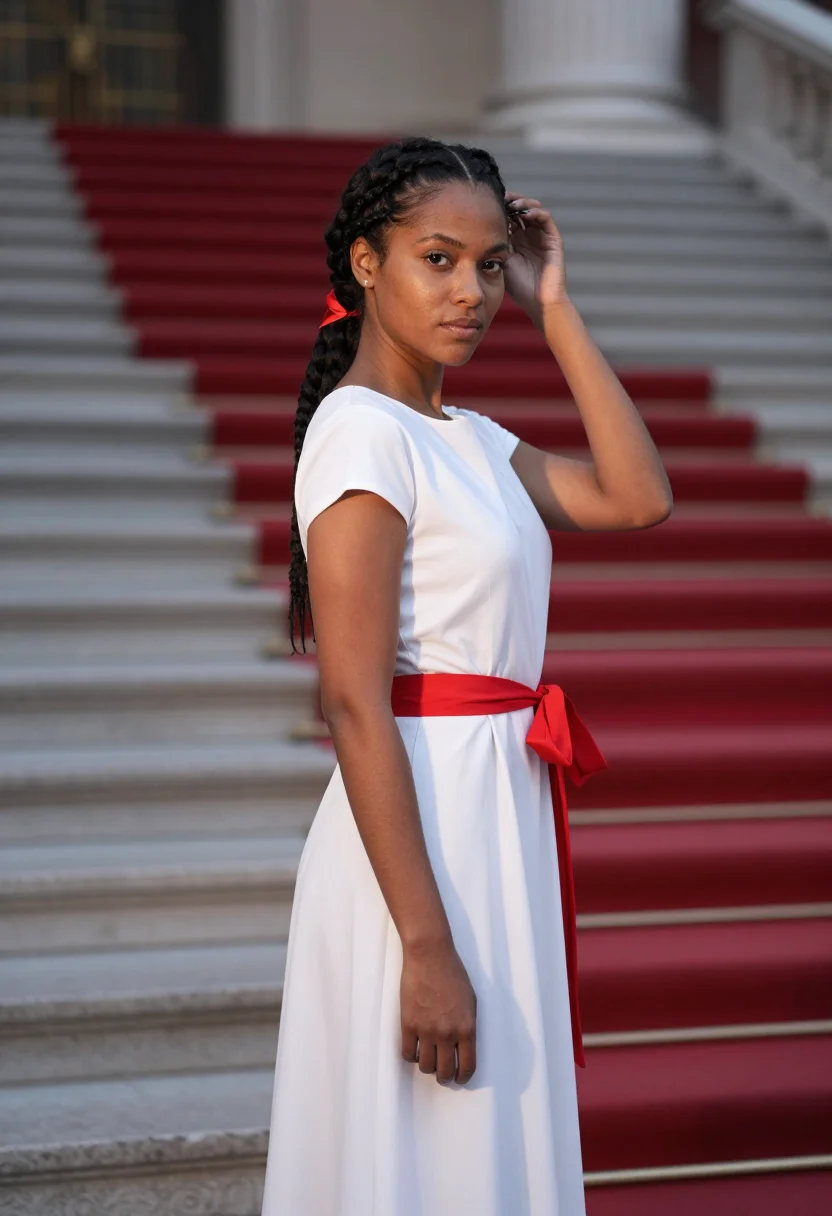 AI naomi osaka met 2021 sample — portrait of a woman, close half-length portrait of a woman o