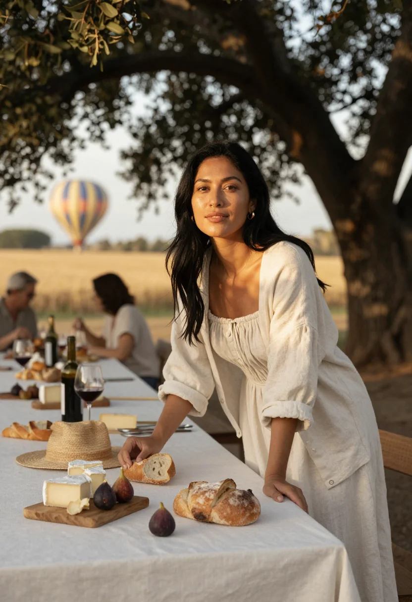 AI napa valley sample — portrait of a woman, waist-up portrait of a Filipina woman w