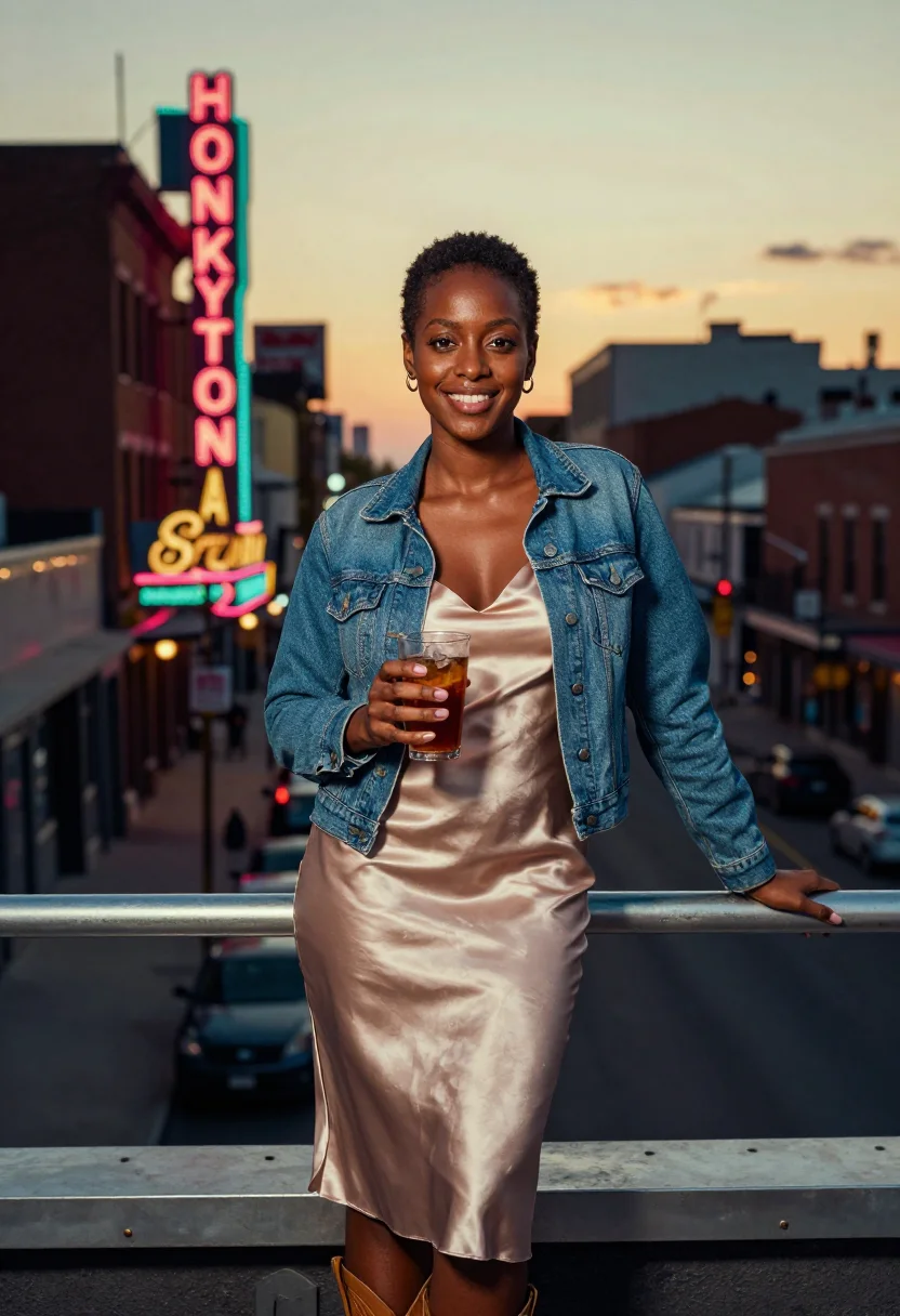 AI nashville tech sample — portrait of a woman, half-length portrait of a Black woman i