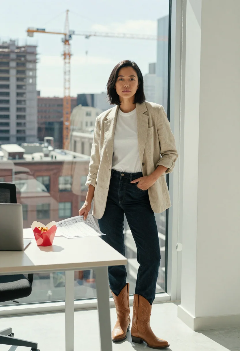AI nashville tech sample — portrait of a woman, full-length portrait of an East-Asian w