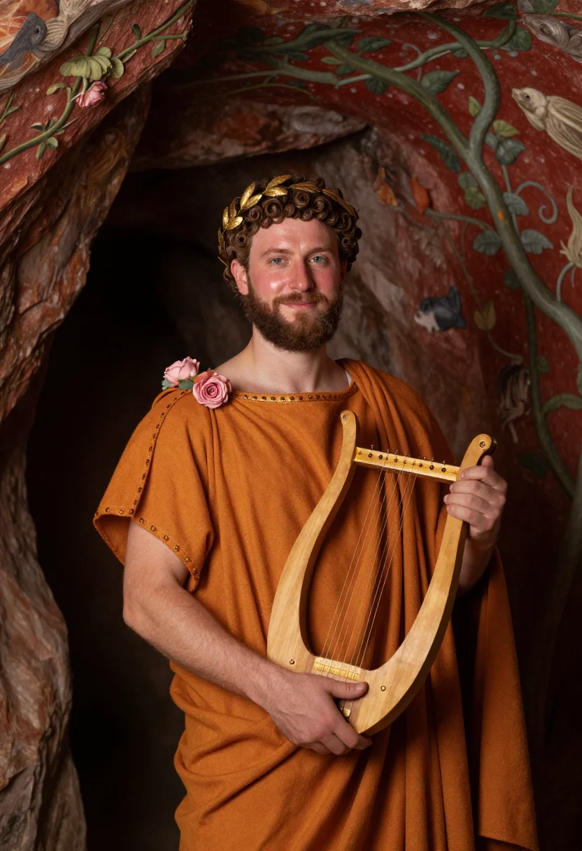 AI nero sample — portrait of a man, close half-length portrait of a Roman man