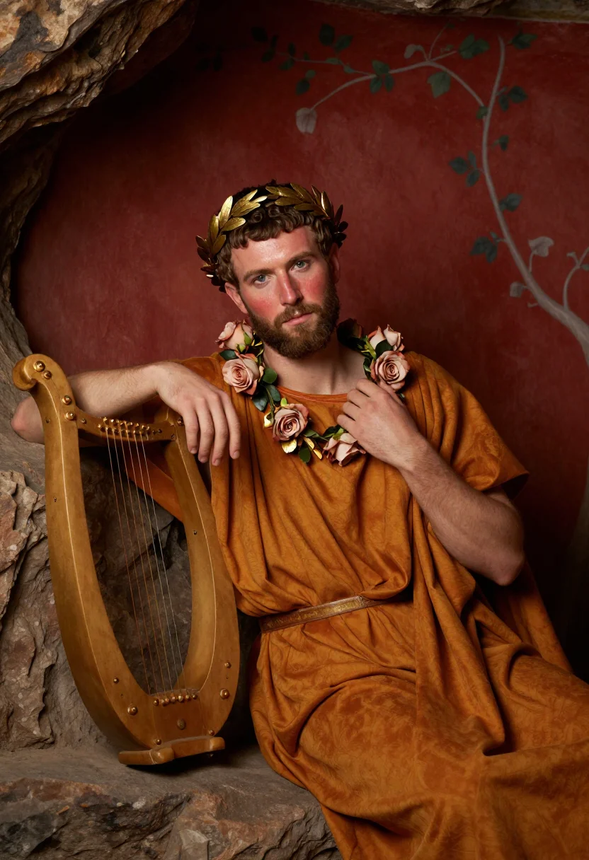 AI nero sample — portrait of a man, seated half-length portrait of a Roman ma