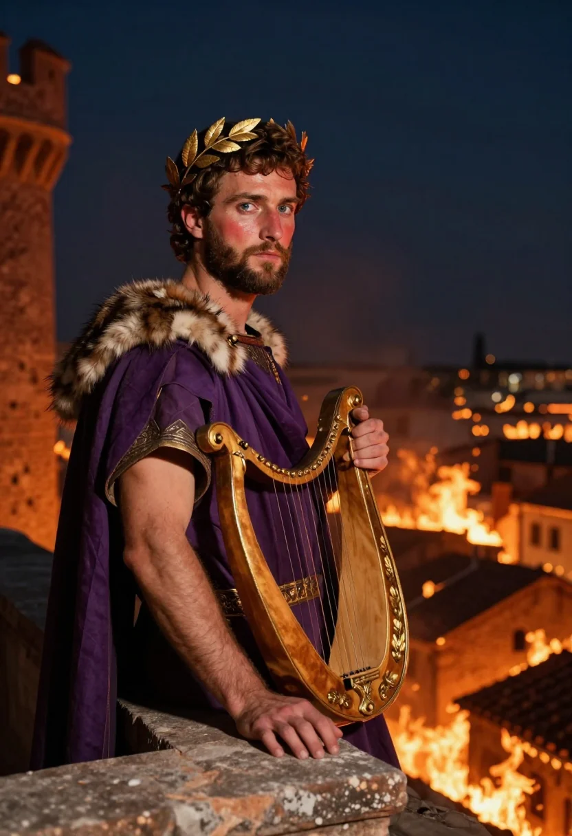 AI nero sample — portrait of a man, half-length portrait of a Roman man in hi