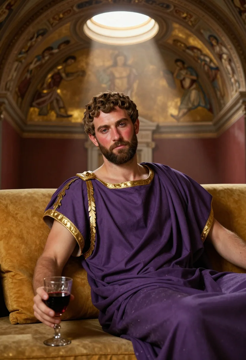 AI nero sample — portrait of a man, close three-quarter half-length portrait