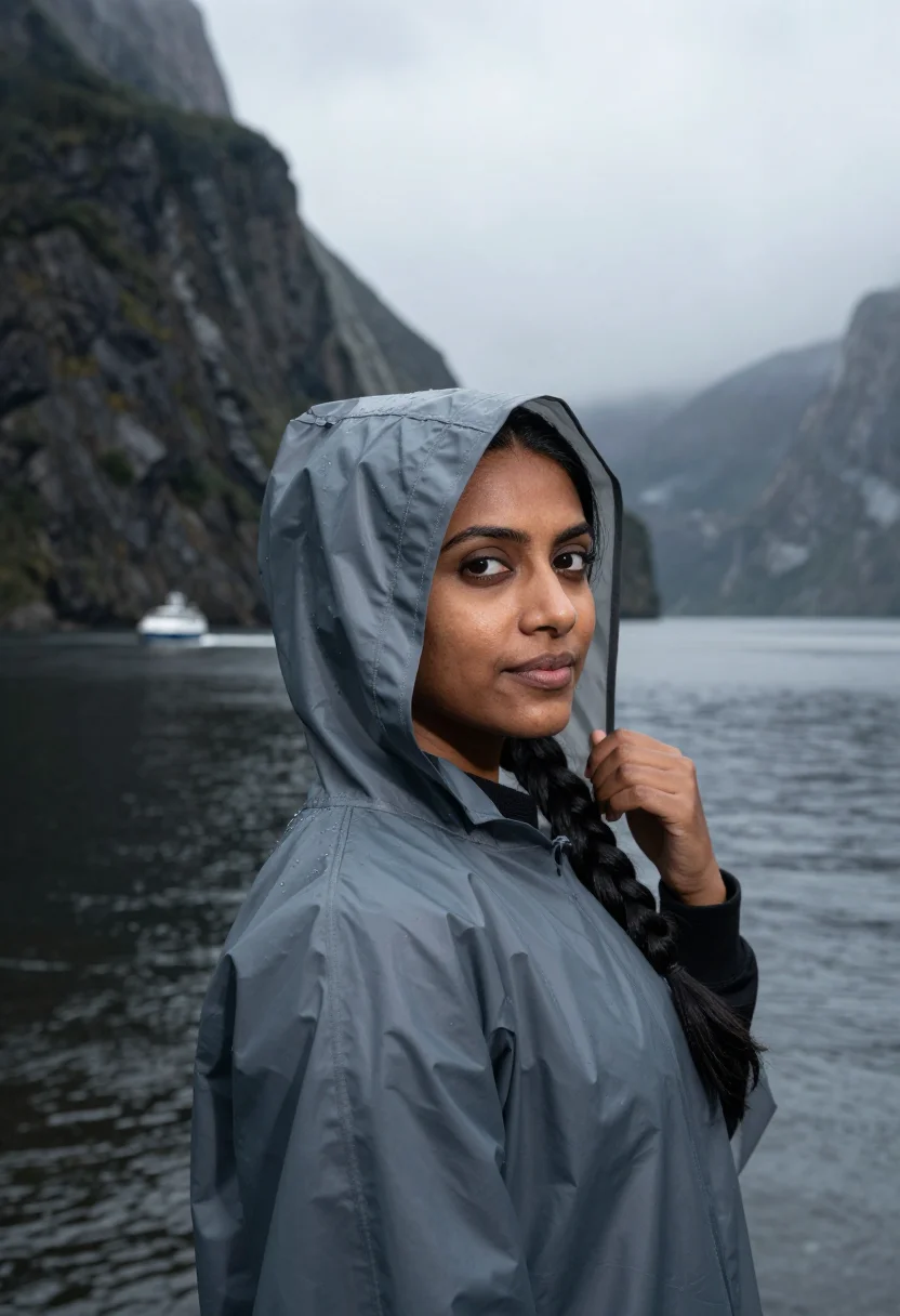 AI new zealand sample — head-and-shoulders portrait of a South-Asian woman with warm
