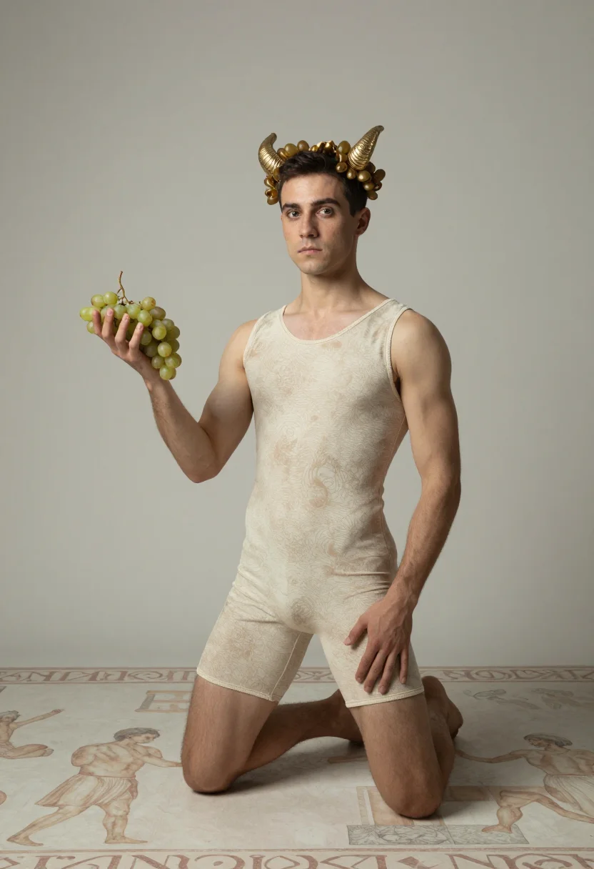 AI nijinsky sample — portrait of a man, three-quarter-length portrait of a Wester