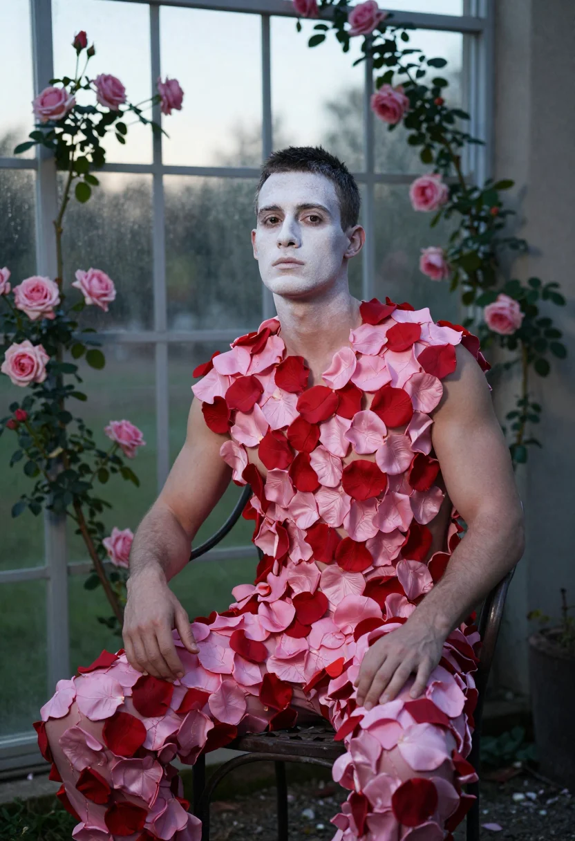 AI nijinsky sample — portrait of a man, three-quarter-length portrait of a Wester