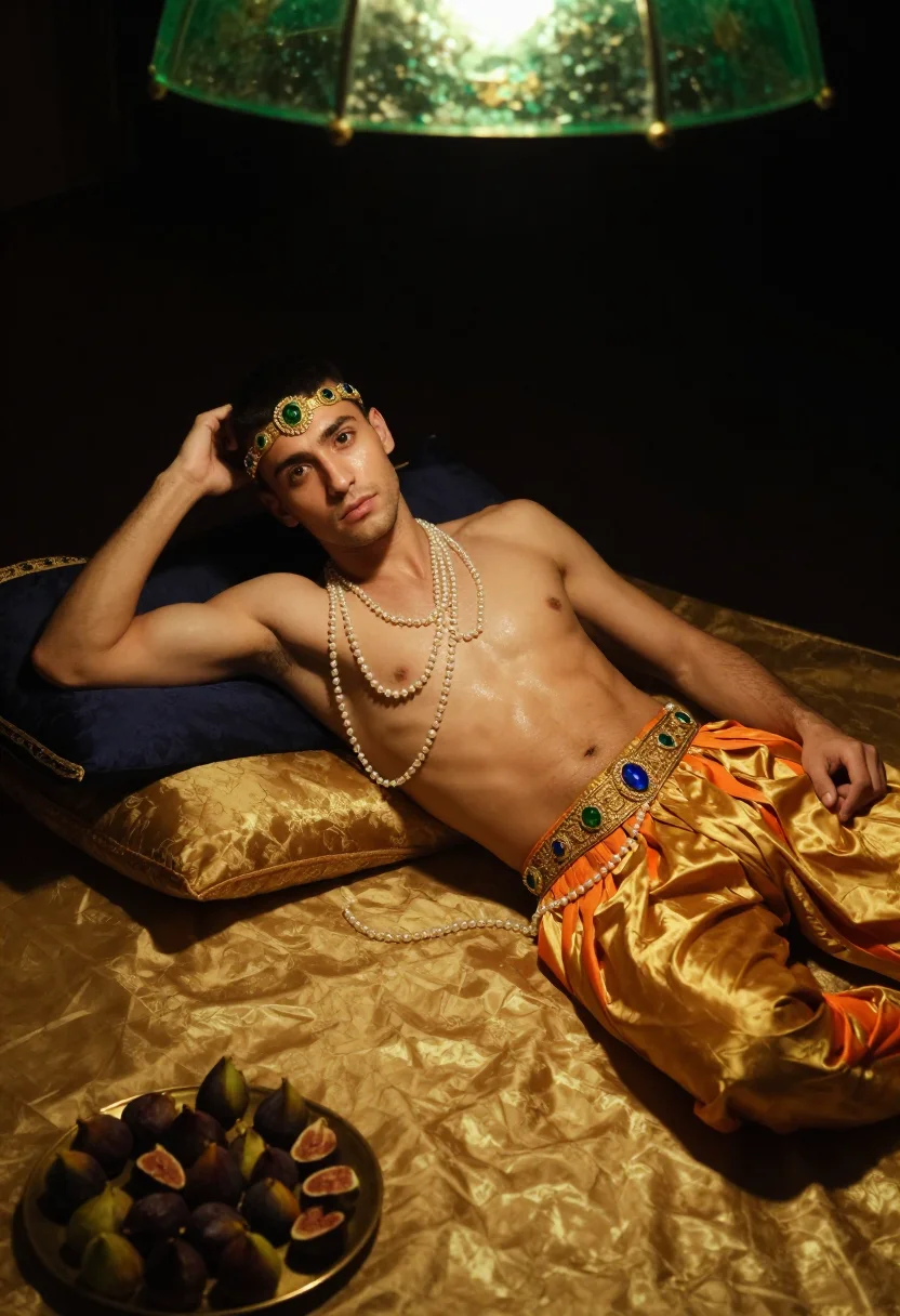 AI nijinsky sample — portrait of a man, three-quarter-length portrait of a Wester