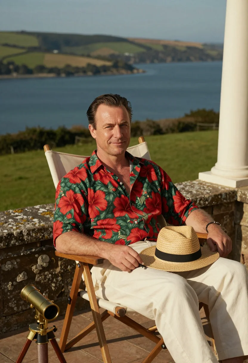 AI noel coward sample — portrait of a man, half-length portrait of an English man wi