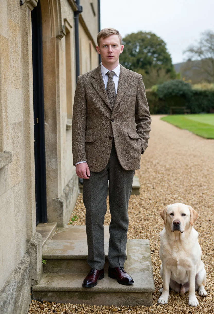 AI northampton shoemaker sample — portrait of a man, full-length portrait of an English man in